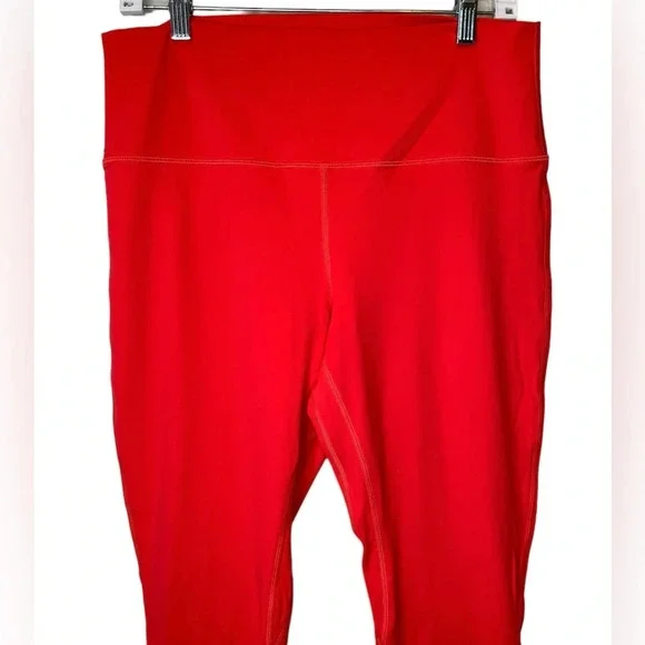 Lululemon Align High-Rise Pant 28” in Carnation Red Double Lined Size 14 - Picture 6 of 11